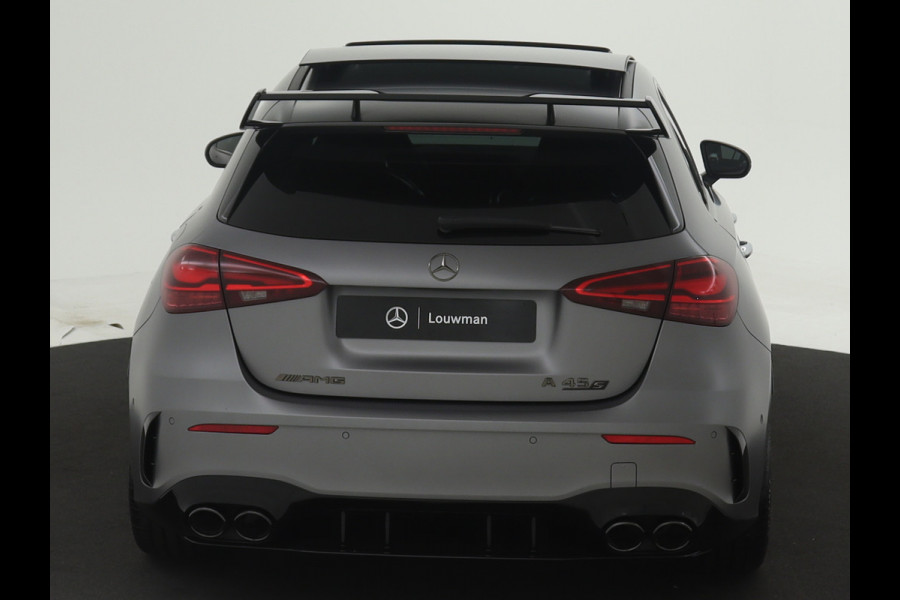 Mercedes-Benz A-Klasse AMG 45 S 4MATIC+ | Night Pack II | Aerodynamica Pack | Premium Plus Pack | Rijassistentiepakket Plus | AMG Performance sportstoelen | Burmester surround sound system | Amg track pace | Extra USB-poorten |