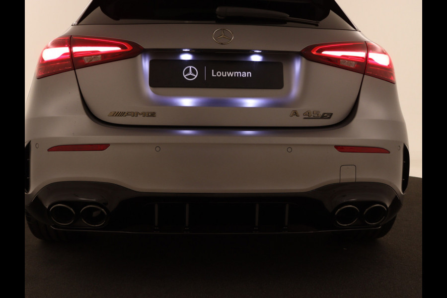 Mercedes-Benz A-Klasse AMG 45 S 4MATIC+ | Night Pack II | Aerodynamica Pack | Premium Plus Pack | Rijassistentiepakket Plus | AMG Performance sportstoelen | Burmester surround sound system | Amg track pace | Extra USB-poorten |