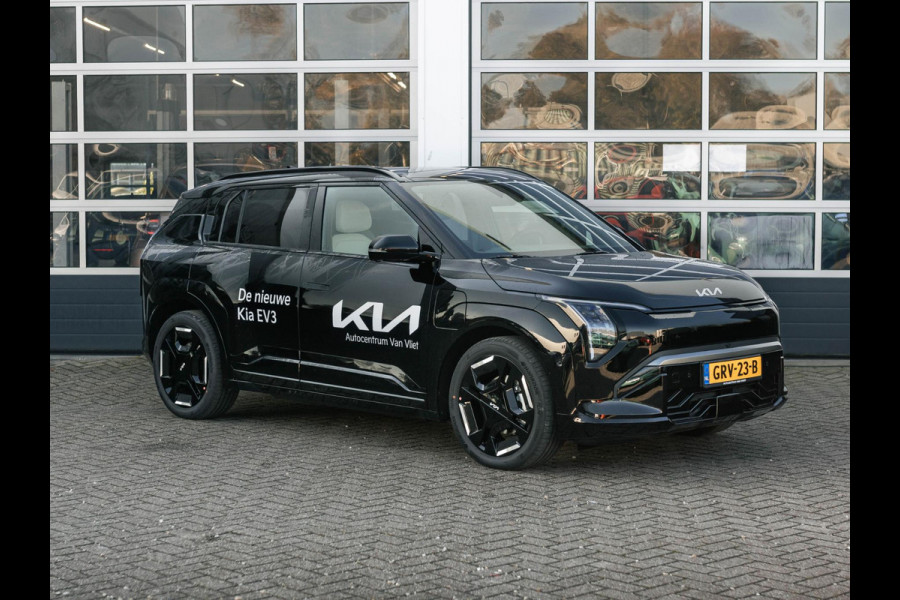 Kia EV3 GT-PlusLine 81.4 kWh Beschikbaar in overleg l Stoel en stuurverwarming  l Schuif kantel dak l