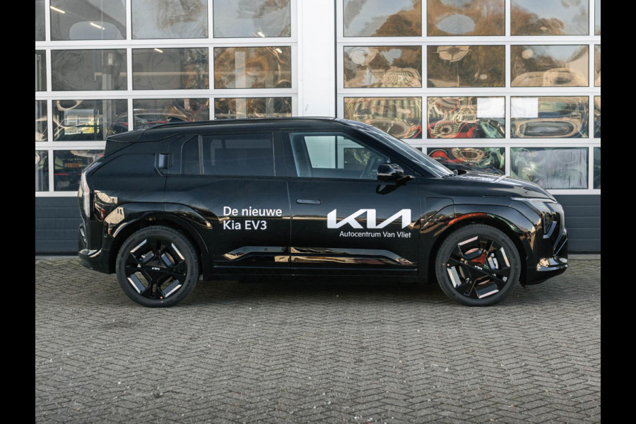 Kia EV3 GT-PlusLine 81.4 kWh Beschikbaar in overleg l Stoel en stuurverwarming  l Schuif kantel dak l