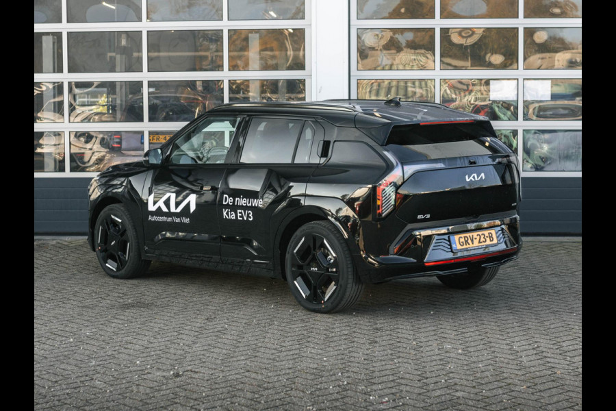 Kia EV3 GT-PlusLine 81.4 kWh Beschikbaar in overleg l Stoel en stuurverwarming  l Schuif kantel dak l