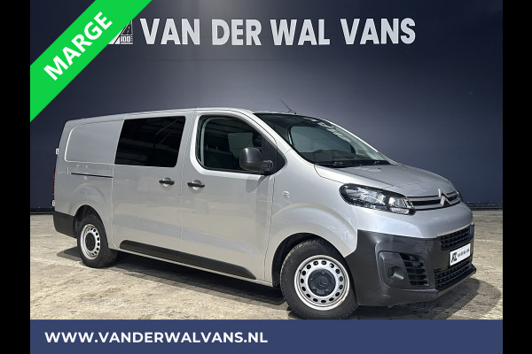 Citroën Jumpy 2.0 BlueHDI **MARGE, GEEN BTW** 123pk L3H1 XL Dubbel cabine Euro6 Airco | Navigatie cruisecontrol, 2500kg trekhaak, parkeersensoren, apple carplay