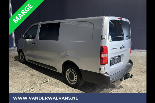 Citroën Jumpy 2.0 BlueHDI **MARGE, GEEN BTW** 123pk L3H1 XL Dubbel cabine Euro6 Airco | Navigatie cruisecontrol, 2500kg trekhaak, parkeersensoren, apple carplay