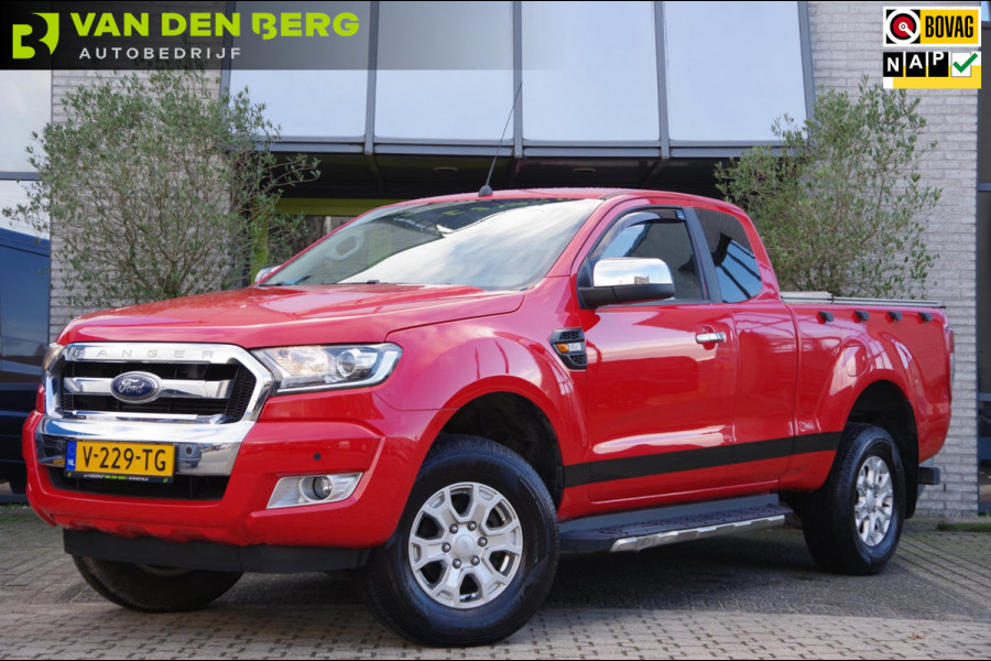 Ford Ranger 2.2 TDCi XLT Supercab 3.55 4X4 160PK, 3.5T TREKHAAK, CAMERA, NAVI, CRUISE, CLIMA, PDC, APPLE CARPLAY