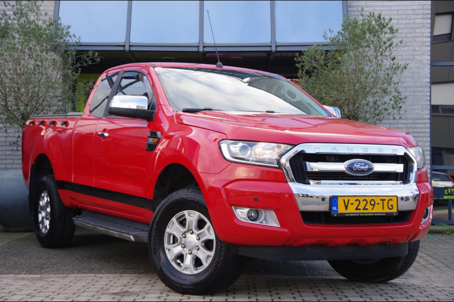 Ford Ranger 2.2 TDCi XLT Supercab 3.55 4X4 160PK, 3.5T TREKHAAK, CAMERA, NAVI, CRUISE, CLIMA, PDC, APPLE CARPLAY