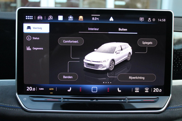 Volkswagen Passat Variant 1.5 eTSI 150PK AUTOMAAT R-LINE BUSINESS | PANORAMISCH SCHUIF/KANTEL DAK | ELEKTRISCH WEGKLAPBARE TREKHAAK | SFEER VERLIHTING | IQ KOPLAMPEN | BLACK STYLE PAKKET | STOEL/STUUR VERWARMING | ELEKTRISCH VERSTELBARE VOORSTOEL | MASSAGE STOELEN | ELEKTRISCH WEGKLAPBARE ACHTERKLEP | ADAPTIVE CRUISE CONTROL | DODEHOEK DETECTIE | VIRTUAL COCKPIT | ACHTERUITRIJ CAMERA | DRAADLOZE APPLE CARPLAY/ANDROID AUTO | SFEER VERLICHTING | KEYLESS ENTRY/START |