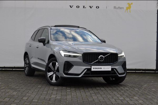 Volvo XC60 T6 350PK Long Range AWD Plus Dark / Adaptieve cruise control / Pilot Assist / 360 Camera / Panoramisch schuif-kantel dak / Lederen bekleding / Elektrisch bedienbare voorstoelen met geheugen / Stoelverwarming voor en achter / Apple Carplay /