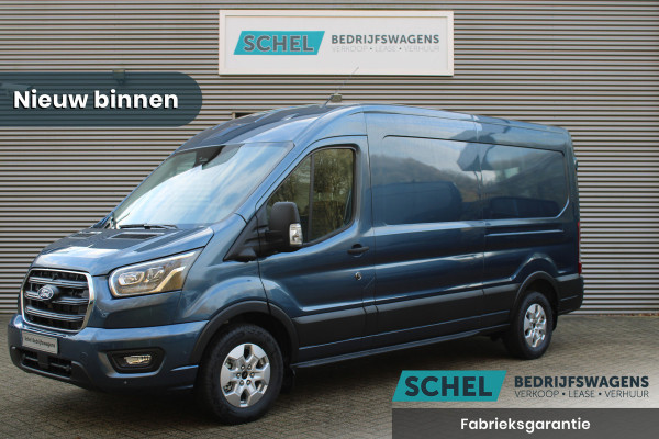 Ford Transit 350 2.0 TDCI L3H2 Limited 165pk - Adaptive Cruise - Luchtvering - Blind Spot - 360 camera - Navigatie - Stoelverwarming - Trekha