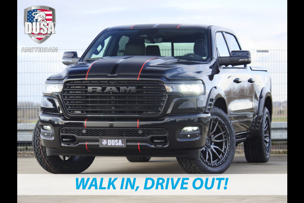 Dodge Ram 1500 | Laramie | Night Edition | 3.0L I6 Hurricane | Crew Cab | 4X4 | INCL BPM-VOORDEEL | Niveau regeling | 14,4-inch Touchscreen | Passenger Display | Getoonde accessoires zijn verkrijgbaar tegen meerprijs