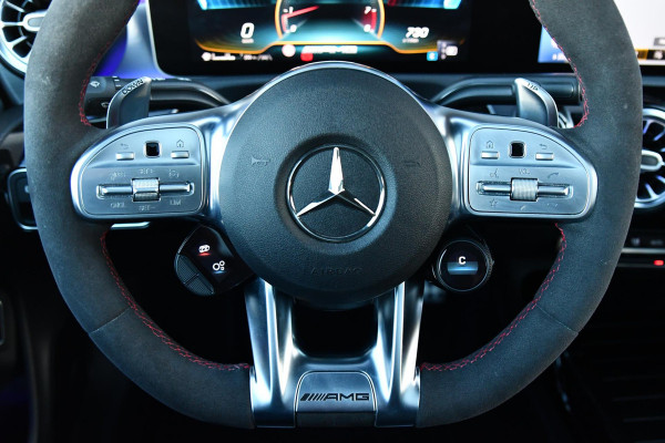 Mercedes-Benz CLA-Klasse AMG 45 S 4MATIC+ Aero, Pano, Schaal, Perf stuur, 360, Memory, Burm, Keyless, Dodeh, CarPlay!