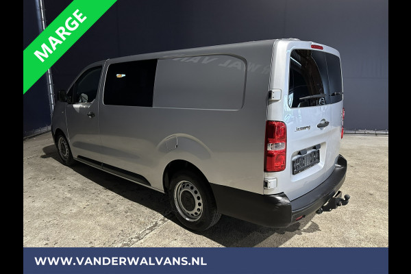 Citroën Jumpy 2.0 BlueHDI **MARGE, GEEN BTW** 123pk L3H1 XL Dubbel cabine Euro6 Airco | Navigatie Cruisecontrol, Apple Carplay, Trekhaak, Parkeersensoren, 5-Zits