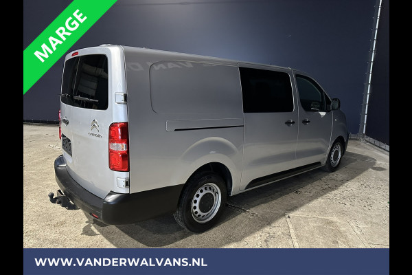 Citroën Jumpy 2.0 BlueHDI **MARGE, GEEN BTW** 123pk L3H1 XL Dubbel cabine Euro6 Airco | Navigatie Cruisecontrol, Apple Carplay, Trekhaak, Parkeersensoren, 5-Zits