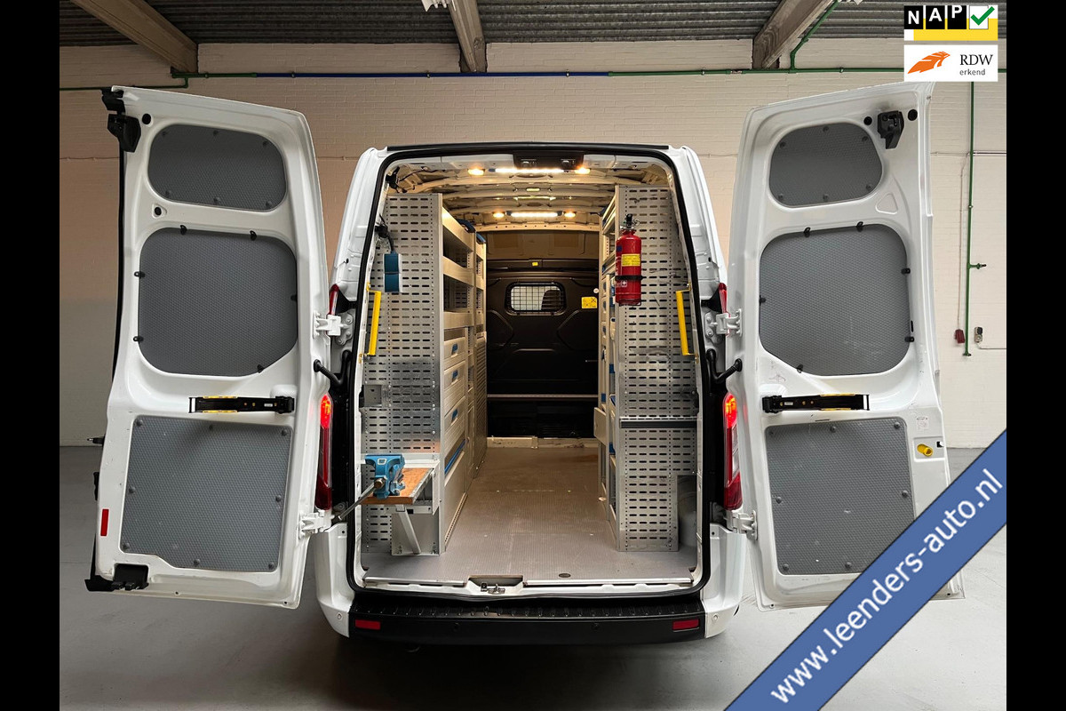 Ford Transit Custom SERVICEWAGEN LANG / HOOG 320 2.0 TDCI EURO6 L2H2 3PERSOONS, TREND SORTIMO KASTEN V230 OMVORMER RIJKLAARPRIJS!