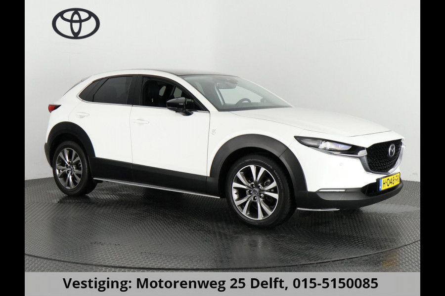 Mazda CX-30 2.0 X-LUXERY LEDER.HYBRIDE AUTOMAAT GARANTIE TOT 2030* 180 PK EN 1: 19 . Zeer rijk uitgerust !!