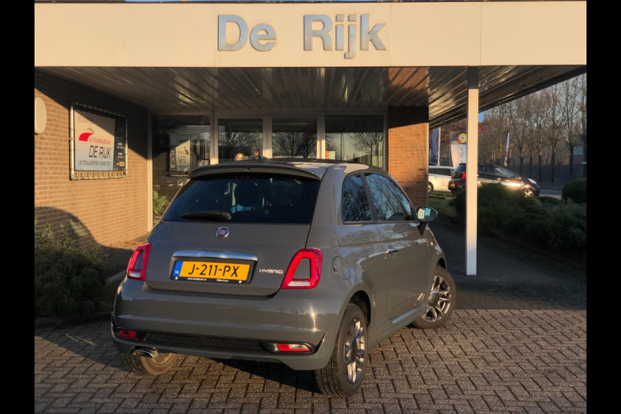 Fiat 500 1.0 Hybrid Rockstar | Pano, Carplay/Android, Half leder, PDC, Cruise, Airco, DAB | Dealeronderhouden | NAP |