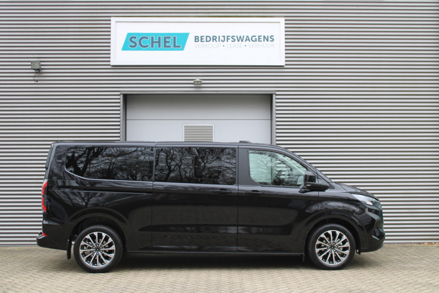 Ford Tourneo Custom 320 2.0 TDCI L2H1 Titanium X DC 170pk - Adaptive Cruise - LED - Blind Spot - Leder - Navigatie - 360 Camera - Trekhaak -