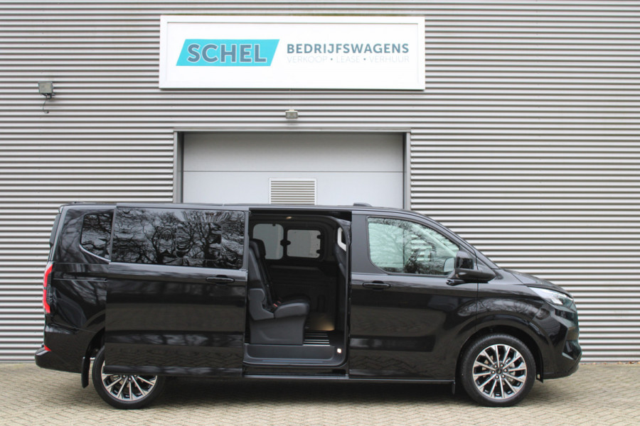 Ford Tourneo Custom 320 2.0 TDCI L2H1 Titanium X DC 170pk - Adaptive Cruise - LED - Blind Spot - Leder - Navigatie - 360 Camera - Trekhaak -