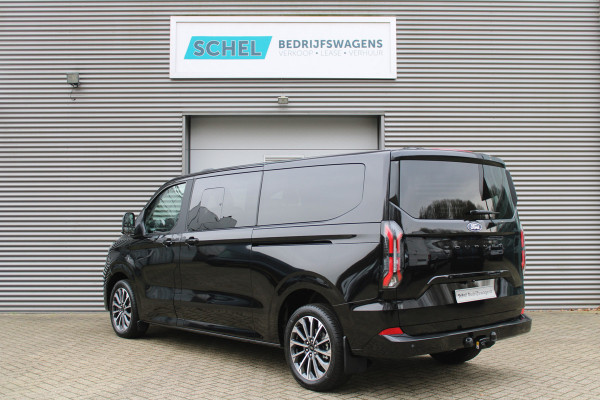 Ford Tourneo Custom 320 2.0 TDCI L2H1 Titanium X DC 170pk - Adaptive Cruise - LED - Blind Spot - Leder - Navigatie - 360 Camera - Trekhaak -