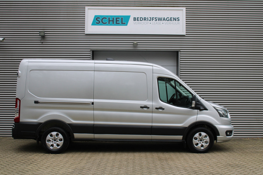 Ford Transit 350 2.0 TDCI L3H2 Limited 165pk - Adaptive Cruise - Luchtvering - Blind Spot - 360 camera - Navigatie - Stoelverwarming - Trekha