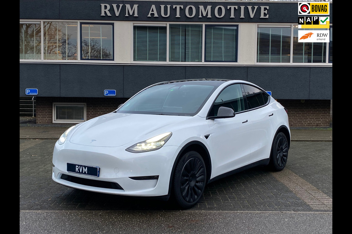 Tesla Model Y Long Range AWD 75 kWh VAN 38.900 VOOR 36.899 EINDEJAARSVOORDEEL 2.001 | AUTOPILOT | LEDER | PANO | ELEK. KOFFER