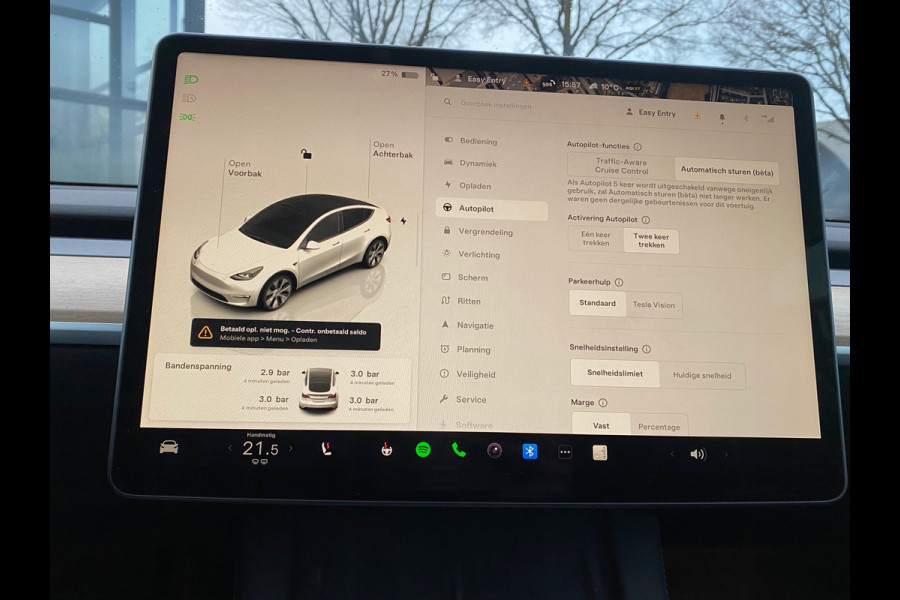 Tesla Model Y Long Range AWD 75 kWh VAN 38.900 VOOR 35.877 EINDEJAARSVOORDEEL 3.023,- | AUTOPILOT | LEDER | PANO | ELEK. KOFFER