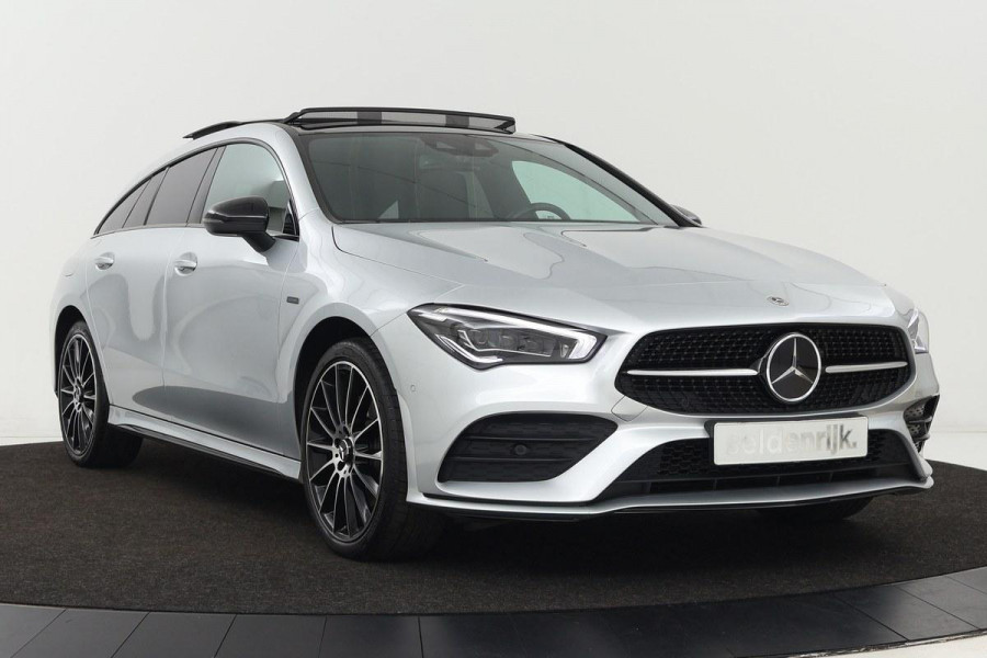 Mercedes-Benz CLA-Klasse 250e AMG Night | Panoramadak | Adaptive cruise | Leder | Trekhaak | Matrix LED | Burmester | Keyless | Memory | Sfeerverlichting | Camera | Carplay | Widescreen