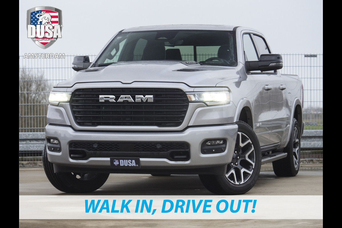 Dodge Ram 1500 | Laramie | Sport | Crew Cab | 4X4 | 2025 | Panorama | 12-inch Touchscreen | INCL BPM-VOORDEEL Getoonde accessoires zijn verkrijgbaar tegen meerprijs