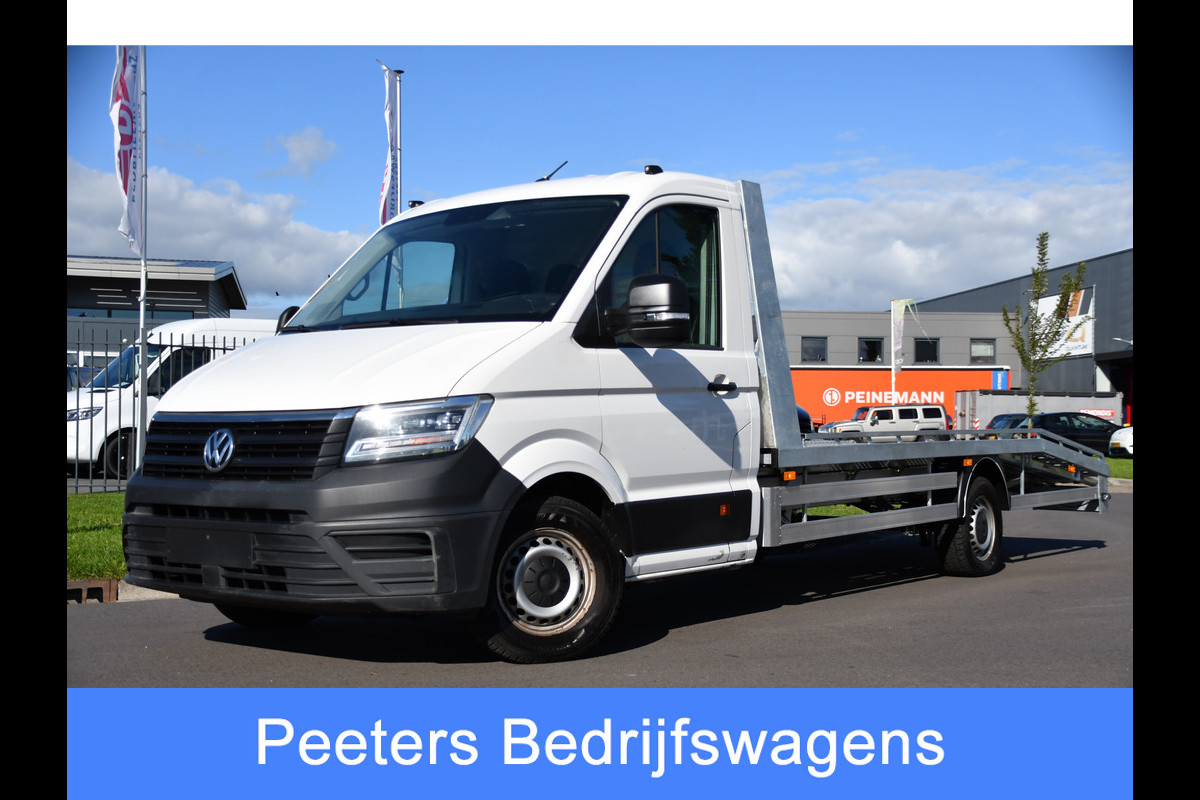 Volkswagen Crafter 35 2.0 TDI L4 Oprijwagen Cruise, Lier, Automaat, Multimedia, 177PK, LED, Luchtvering, UNIEK!