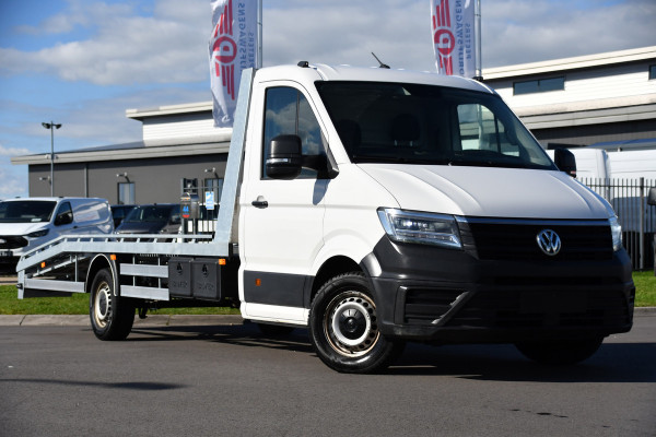 Volkswagen Crafter 35 2.0 TDI L4 Oprijwagen Cruise, Lier, Automaat, Multimedia, 177PK, LED, Luchtvering, UNIEK!