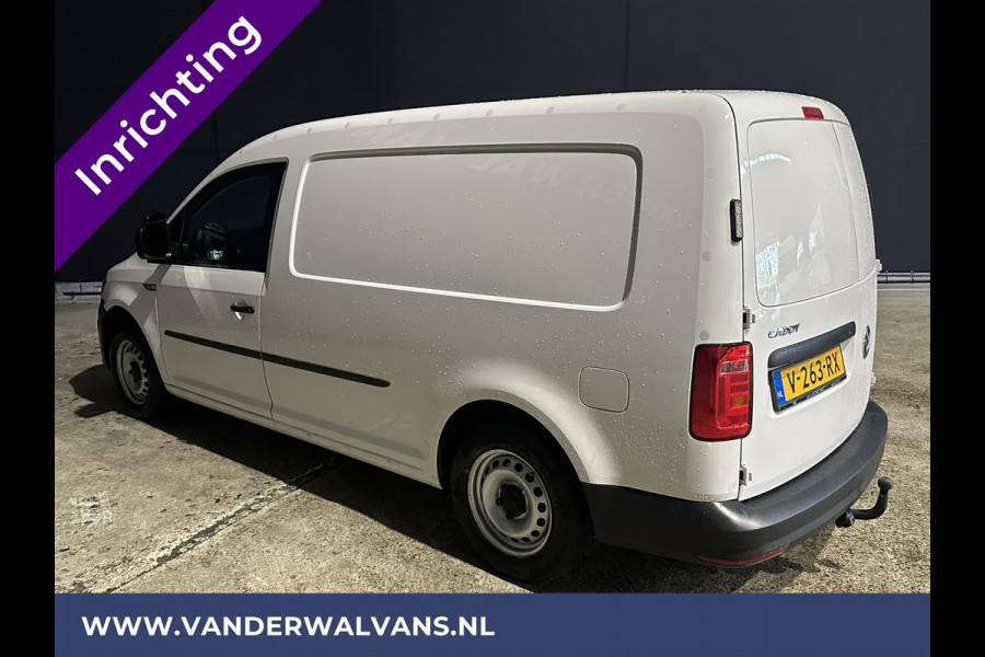 Volkswagen Caddy 2.0 TDI 102pk L2H1 Maxi inrichting Euro6 Airco | Navigatie | Apple Carplay | Android Auto | 1500kg Trekhaak Cruisecontrol, Zijdeur