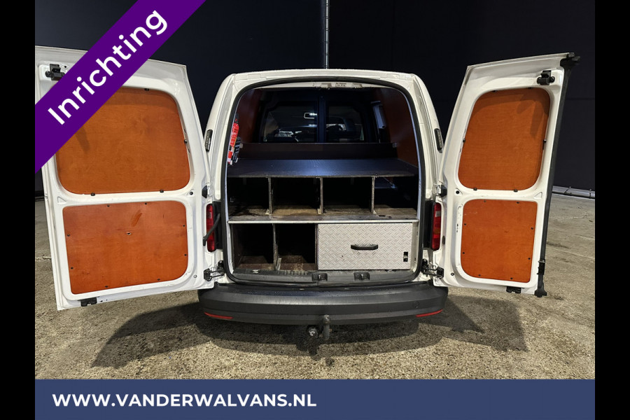 Volkswagen Caddy 2.0 TDI 102pk L2H1 Maxi inrichting Euro6 Airco | Navigatie | Apple Carplay | Android Auto | 1500kg Trekhaak Cruisecontrol, Zijdeur