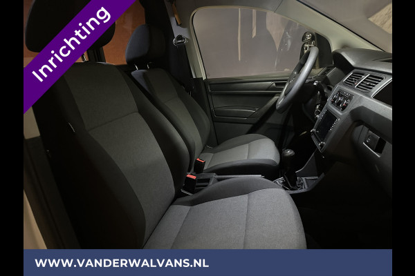 Volkswagen Caddy 2.0 TDI 102pk L2H1 Maxi inrichting Euro6 Airco | Navigatie | Apple Carplay | Android Auto | 1500kg Trekhaak Cruisecontrol, Zijdeur