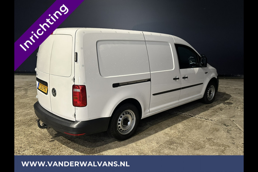 Volkswagen Caddy 2.0 TDI 102pk L2H1 Maxi inrichting Euro6 Airco | Navigatie | Apple Carplay | Android Auto | 1500kg Trekhaak Cruisecontrol, Zijdeur