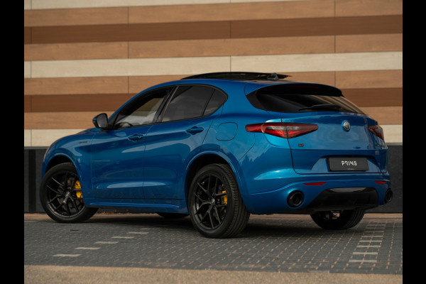 Alfa Romeo Stelvio 2.0T 280pk AWD Veloce | MY21 | Pano-dak | Adapt. cruise | Carplay | 20 inch | Blu Misano | Camera