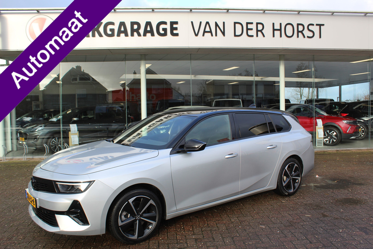 Opel Astra Sports Tourer 1.2 Turbo GS Line , 130 pk Automaat Climate control , Cruise control , Stoelverwarming , Bluetooth LED dag rijverlichting , AGR Stoel