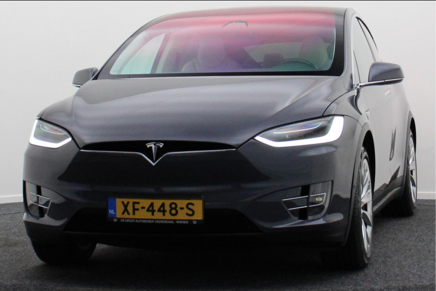 Tesla Model X 100D AWD 6p. Autopilot, Climate, LED, Luchtvering, Camera, Leer, Navigatie, Trekhaak, 20''