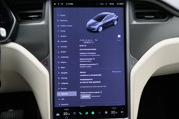 Tesla Model X 100D AWD 6p. Autopilot, Climate, LED, Luchtvering, Camera, Leer, Navigatie, Trekhaak, 20''