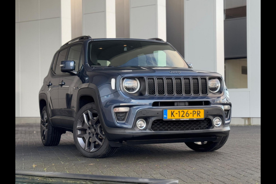 Jeep Renegade 4xe 240 Plug-in Hybrid Electric S, leder interieur, afn trekhaak, nw prijs € 47600,- 1 e eigenaar, nl auto met nap