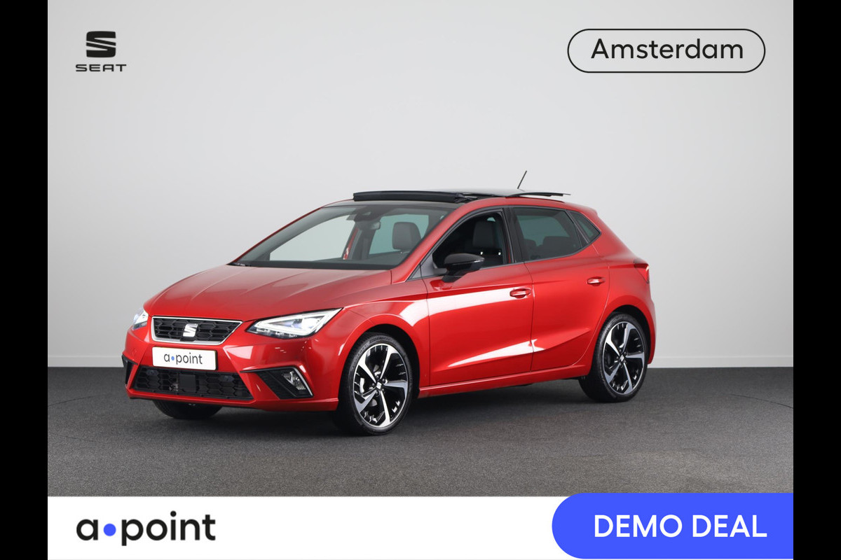 Seat Ibiza 1.0 EcoTSI FR Plus Connect Panormadak | Stoelverwarming | Full-link | Parkeersensoren | Leder/alcantara