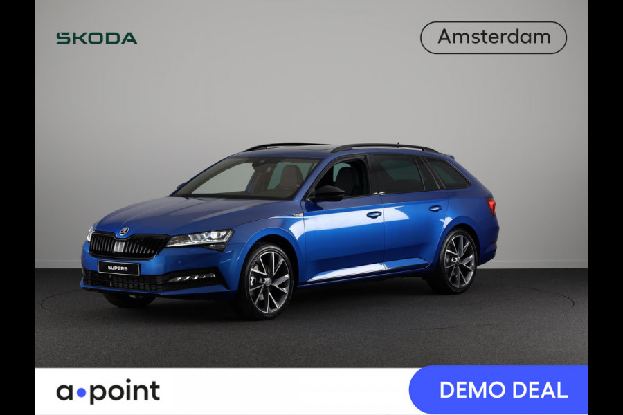 Škoda Superb Combi Sportline Business Edition 1.5 TSI 150 pk DSG | Panoramadak | Navigatiepakket | Adaptive Cruise Control | Dode hoek sensoren