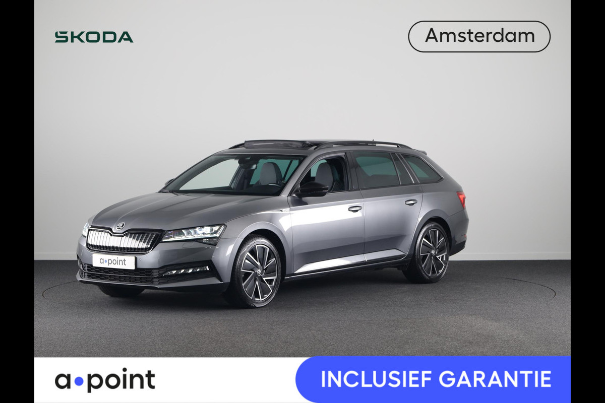 Škoda Superb Combi 1.4 TSI iV Sportline Business 218 pk Plug in Hybrid | Panoramadak | Verlengde garantie | Navigatie | Parkeersensoren | Achteruitrijcamera | Adaptieve cruise control |