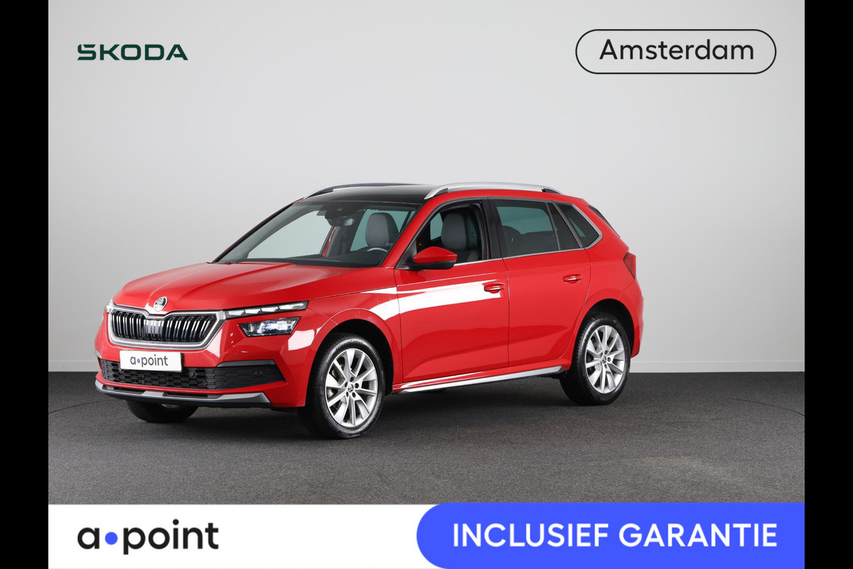 Škoda Kamiq 1.0 TSI Style Business 110 pk Automaat (DSG) | Verlengde garantie | Navigatie via App | Panoramadak | Parkeersensoren | Achteruitrijcamera | Adaptieve cruise control |