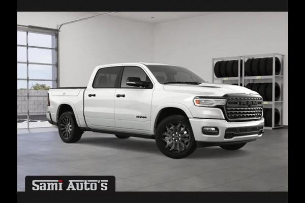 Dodge Ram 1500 LIMITED NIGHT H.O 540PK 706 Nm | XB9 | MASSAGE | BOM VOL | PWD IVORY | CREW CAB | DUBBELE CABINE | GRIJSKENTEKEN | VOORRAAD NR 2298 - 7479