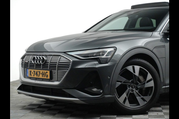 Audi e-tron 55 quattro 408pk S edition (panodak,B&O,sfeerverlichting,360,leer,matrix)