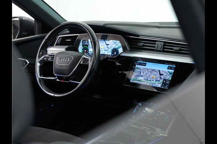 Audi e-tron 55 quattro 408pk S edition (panodak,B&O,sfeerverlichting,360,leer,matrix)