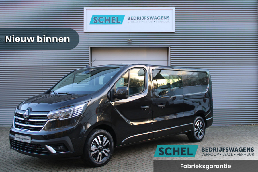 Renault Trafic 2.0 Blue dCi 170pk T29 L2H1 Extra DC - 2x Schuifdeur - Carplay - LED - Blind Spot - Navigatie - Camera - Trekhaak - Stoelverwarm