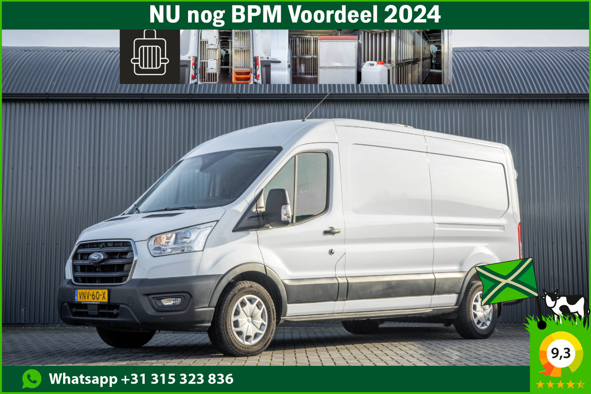 Ford Transit 2.0 TDCI L3H2 | Euro 6 | 130 PK | Diertransport / Huisdiervervoer | Cruise | Airco | Camera | PDC