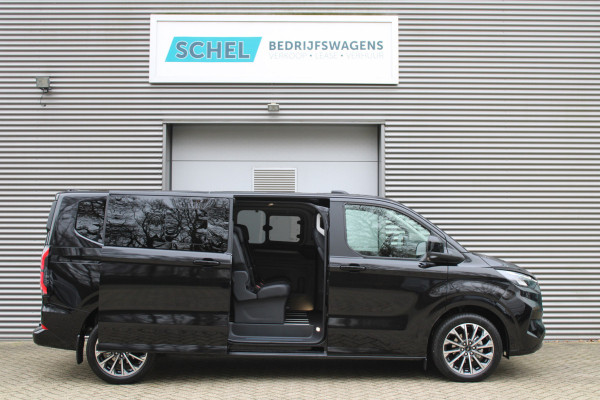 Ford Transit Custom 320 2.0 TDCI L2H1 Tourneo Titanium X DC 170pk - Adaptive Cruise - LED - Blind Spot - Leder - Navigatie - 360 Camera - Trekhaak -