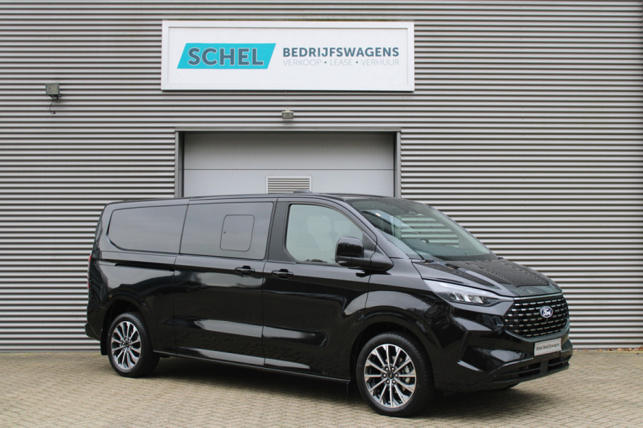 Ford Transit Custom 320 2.0 TDCI L2H1 Tourneo Titanium X DC 170pk - Adaptive Cruise - LED - Blind Spot - Leder - Navigatie - 360 Camera - Trekhaak -