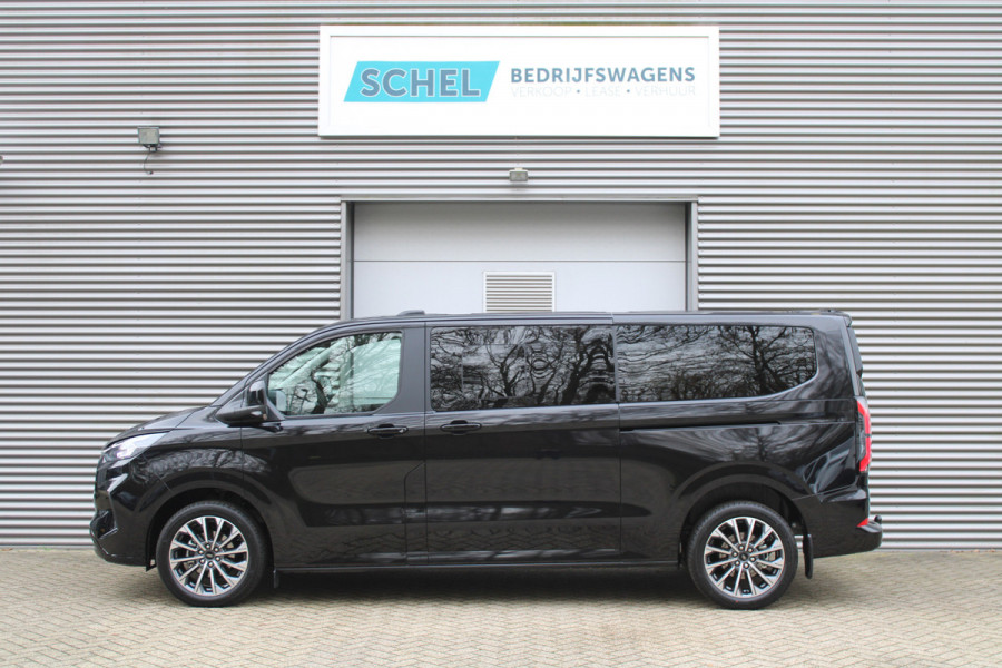 Ford Transit Custom 320 2.0 TDCI L2H1 Tourneo Titanium X DC 170pk - Adaptive Cruise - LED - Blind Spot - Leder - Navigatie - 360 Camera - Trekhaak -